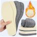 NOLITOY Wool Insoles for Men & Women - 6 Pairs Winter Warm Shoe Inserts - Comfortable Wool Felt Boot Insoles - Perfect for Sports Shoes - 25x8.5cm - Buy Online on GoSupps.com