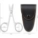 ACWOO Cuticle Nail Scissors Professional Stainless Steel Beauty Scissors with Leather Packing Bag Multi-Purpose Sharp Curved Scissors for Cuticle Manicure Pedicure Eyebrow Eyelash Black - Buy Online on GoSupps.com