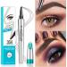 Eyebrow Pen Microblading Eyebrow Pencil Brow Pencil with fork Precise Brush-Tip Creates Natural Looking Brows Effortlessly Create Natural Hair Like Brows (Black) - Buy Online on GoSupps.com