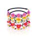 TSHAOUN Daisy Flower Hair Band Girls Flowers Artificial Headband Festival Hair Accessories Floral Hair Hoops Wreath Ladies Floral Festival Flower with Adjustable Elastic Ribbon (5 pieces)