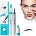 Eyebrow Pencil - Long Lasting Waterproof Long Lasting Fork Tip Tattoo Eyebrow Pen for Natural Hair to Defined Brows (Black) - Buy Online on GoSupps.com