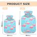 Summer Flamingo Hot Water Bottle 1L with Cover | Pain Relief & Sports Injury Comfort - Buy Online on GoSupps.com
