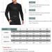 Men's UPF 50+ Long-Sleeved Functional Shirts | Fast-Drying Breathable Running Tops | Gym & Outdoor Fitness Wear - Available in Black Marine Coal Gray Size L - Buy Online on GoSupps.com