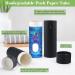Furnido 10 Pcs 2 oz Cardboard Deodorant Containers Push-Up Style Top-Fill Empty Kraft Paperboard Tubes Lip Balm Containers Compostable Round Body Lotion Sticks Tube DIY Homemade Lip Balm Holder Black - Buy Online on GoSupps.com