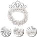 Beavorty pearl crown hair ties girls hair ties elastic ponytail holder hair ties for girls pearl hair scrunchies hair scrunchies for girls child plastic hair accessories pearl beads - Buy Online on GoSupps.com
