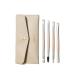 SHEGLAM Glam 101 Eye Essentials Brush Set With Bag Synthetic Portable Makeup 4 Brushes Set for Eyeshadow Blending Pointed Eye Makeup Brushes Makeup Brush Organizer Travel Case
