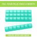 Annwer Large Monthly Pill Organiser 28 Day Pill Box Organizer by Week Large 4 Weeks One Month Pill Cases with Dust-Proof Container for Pills/Vitamin/Fish Oil/Supplements-Cyan - Buy Online on GoSupps.com