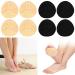 Lophe bale cushion forefoot 4 pairs of fabric forefoot pads reusable forefoot pads non-slip Feetly soles bale bale cushions high heels inserts medium foot pads (skin color & black) 4 pair of skin color & black