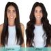 Doores Real Hair Extensions Clip 45cm 18 Inch - Light Dark Brown 120g Remy Clip-In Human Hair for Thick Hair - Buy Online on GoSupps.com