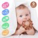 Sensory Baby Teether Ball - BPA-Free Silicone Teething Toy for Babies | MCGMITT Baby Teething Ring - Grab Training Aid for Newborns (Orange, 10cm) - Buy Online on GoSupps.com
