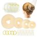 Lictin Hair Bun Maker Set Hair Bun Shaper Set with 3pcs Invisible Hair Nets for Bun 4pcs Donut Bun Maker 5pcs Hair Elastic Bands 20pcs U Shaped Hair Pins
