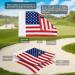 KINGTOP USA Golf Flag 6-Pack - Double-Sided American US Flags for Practice Putting Green - 420D Nylon Mini Pin Flags - 8 L x 6 H - Regulation Tube Flags for Yard - Buy Online on GoSupps.com