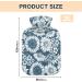 Mnsruu Hot Water Bottle with Soft Cover - Sunflower Daisy 2L | Perfect Gift for Women & Kids | Ideal for Christmas - Buy Online on GoSupps.com