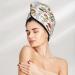 Soft Super Absorbent Microfiber Hair Towel Wrap for Women - Mushrooms and Butterflies Coral Velvet Quick Dry Cap for Long Curly Thick Hair - Buy Online on GoSupps.com