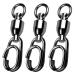 9tong high strength snaps vertebrae salt water ball-bearing fishing vertebrae fresh water stainless steel gap rings fishing 30LBS-156LBS SIZE 6+6 (156lb) 25 PCs