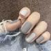 Sethain Matte Square Press-On Nail Tips - Gray Short Fingernails 24pcs Complete Cover for Women & Girls - International Shipping Available - Buy Online on GoSupps.com