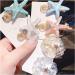 Hair Hairpin Sea Shell Starfish Hairpin Girls Cute Sweet Hair Ornament Clips for Children's Hair Accessories Clips Brown - Buy Online on GoSupps.com