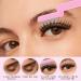 2 Pcs Folding Eyelash Comb & Eyebrow Comb - Stainless Steel Lash Separator Tool for Mascara & Makeup - Professional Pink Eyelash & Brow Applicator - Buy Online on GoSupps.com