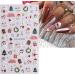 JMEOWIO 3D Embossed Christmas Glitter Nail Art Stickers Decals Self-Adhesive 5D Snowflake Xmas Winter Holiday Santa Cute Nail Supplies Nail Art Design Decoration Accessories 4 Sheets - Buy Online on GoSupps.com