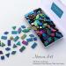LITMIND Iridescent Glass Mosaic Tiles for Crafts - 240 Pieces in 5 Shapes - Stained Glass Sheets Kit for Adults (Iridescent Black) - Buy Online on GoSupps.com