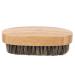 Pocket Mustache and Beard Brush Beard Styling Brushes Soft Bamboo Comfortable Massage Beard Hair Beauty Brush for Men and Women