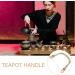 Kichvoe Wooden Teapot Handle Replacement Tea Kettle Handle Bamboo Rattan Teapot Handle Grip Tea Pots Accessories - Buy Online on GoSupps.com