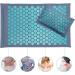 Dunlap Coconut Fiber Acupressure Mat & Pillow Set - Blue Massage Cushion for Back & Foot Relaxation Stress Relief & Acupuncture - 3 Sets - Buy Online on GoSupps.com
