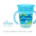 Nuby 360 Edge 2 Stage Rim Cup 8oz Dolphins Aqua - Removable Handles, Hygienic Cover | 12M+ | 240ml (80818) - Buy Online on GoSupps.com