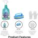 Bathroom Cleaner Spray Set - Bundle Includes Astonish Bathroom Spray 750ml Durable Cleaning Sponge and Pair of Disposable Gloves - Restores Bathroom Shine by Removing Tough Dirt - Buy Online on GoSupps.com