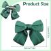 Bow Hair Clip Duckbill Clip Hair Bows for Women Big Bowknot Hairpin French Hair Clips with Ribbon Solid Color Hair Barrette Clips Soft Satin Silky Hair Bows for Women Girls(dark green-1pc) - Buy Online on GoSupps.com