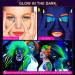 UV Neon Face Paint Set - 12 Fluorescent Colors for Glow Parties & Halloween | Water-Based Body Paint Sticks with Stencils & Brushes - Blacklight Reactive - Buy Online on GoSupps.com