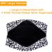Large Full Size Toiletry Bag in Black Leopard Print - Travel Makeup Organizer for Women - Buy Online on GoSupps.com