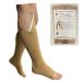 Original Open Toe 20-30 mmHg Firm Compression Circulation Zipper Socks Beige S/M