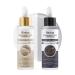 Peel Shot Glow Rice Ampoule Duo Exfoliant Rice Ampoule Upgrade Soft Exfoliating Face and Remover Body Scrub Dead Skin Exfoliating Serum for All Skin Types (White&Black 120 Ml) White&Black 2.1 Fl Oz (Pack of 1)