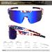 PSATCL Polarized Sunglasses | UV400 Outdoor Sports Sunglasses for Men and Women | Dark Blue Lens - Buy Online on GoSupps.com