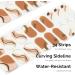 NAILOG Semi Cured Gel Nail Strips 34 pcs Salon-Quality Gel Nail Stickers Long Lasting Nail Wraps for Women with Soft Gel Finish Maze - Buy Online on GoSupps.com