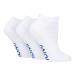 IOMI - 3 Pack Extra Wide Non Binding Padded Cotton Low Trainer Diabetic Socks 10-12 White (Trainer)