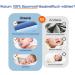 Meila Baby Mattress Sauce Stroller 2-Person Pack | Oeko-Tex 100 Organic Cotton Replacement Covers - 80x40cm - Dark & Light Blue - Buy Online on GoSupps.com