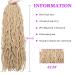 24 Inch Blonde Faux Locs Crochet Hair 2Packs - Natural Wavy Curly Soft Locs Extensions - Pre-Looped Goddess Dreadlocs for Women (24 Inch 613) - Buy Online on GoSupps.com