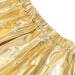 Flovel Ladies Shiny Fold Skirt - Liquid Metallic Mini Skater Party Costume for Women & Girls - Gold - Buy Online on GoSupps.com