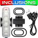 KEYWELL Bike Tail Light - USB Rechargeable LED Rear Light for Cycling Safety | Waterproof Taillight with Red/Blue/Green Color Options - Buy Online on GoSupps.com