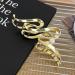 Gold Wave Pearl Hair Clip - Luxury Snake Design for Women | Irregular Acrylic Claw Clip for Thick/Thin Hair | Stylish Hair Accessory for Girls - Buy Online on GoSupps.com