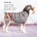 KYEESE Turtleneck Dog Sweater with Leash Hole - Gingham Knitwear for Medium Pets - Grey - Fall/Winter Warmth - Buy Online on GoSupps.com