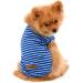 Summer Striped Puppy T-Shirt for Small Dogs | 100% Cotton Breathable & Sleeveless | Blue XL | Perfect for Young Girls - Buy Online on GoSupps.com