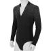 XUNZOO Men's Latin Ballet Ballroom Dance Leotard | Long Sleeve Mesh Splice | Shiny Rhinestones | Black Zipper | Medium - Buy Online on GoSupps.com