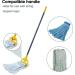 60 inch Metal Commercial Mop Handle - Heavy Duty Side Gate Holder for Floor Cleaning - Quick Change Wet Mop Clamp - Buy Online on GoSupps.com