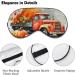 Harvest Red Truck Pumpkin Sleeping Mask | Soft Adjustable Eye Covers for Sleep | Light-Blocking Blindfold for Women Men Girls Boys - Buy Online on GoSupps.com