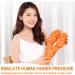 Relieflylab Trapezius Stretcher | Neck & Shoulder Tension Relief Massager | Trigger Point Therapy Device - Orange - Buy Online on GoSupps.com