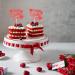 12pcs Happy Valentines Day Cake Topper Red Glitter Cake Topper Party Decorations for Valentines Day Wedding Engagement Party - Buy Online on GoSupps.com