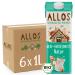 Buy Allos Organic Rice Hazelnut Drink - Vegan Lactose-Free Milk Alternative | 1 Liter (6 Pack) | Plant-Based Beverage - Buy Online on GoSupps.com